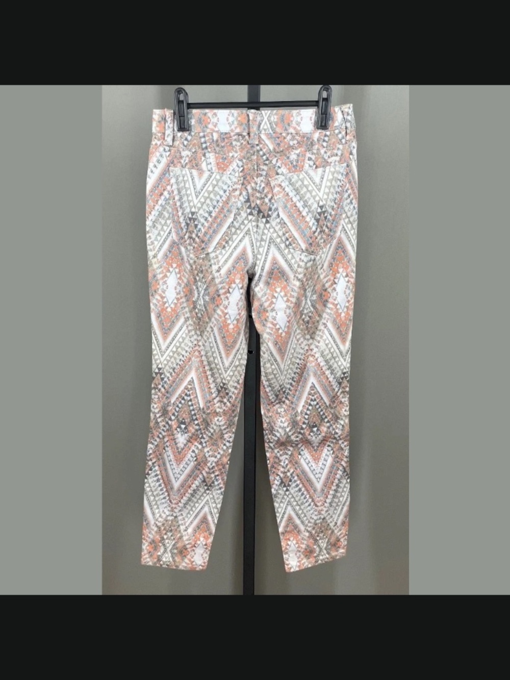 NEW Boston Proper Jeans Womens 4 brown orange aztec western preppy cowgirl - Picture 9 of 11